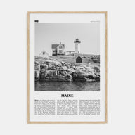Maine Travel B&W No 1 Poster