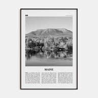 Maine Travel B&W No 2 Poster
