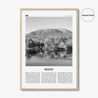 Maine Print Black and White No 2, Maine Wall Art, Maine Poster, Maine Photo, Maine Wall Décor, Maine Map, United States