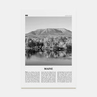 Maine Travel B&W No 2 Poster