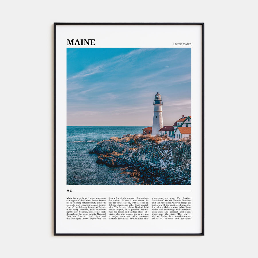 Maine Travel Color No 1 Poster