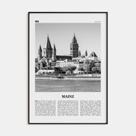 Mainz Travel B&W Poster