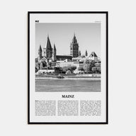 Mainz Travel B&W Poster