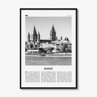 Mainz Print Black and White, Mainz Wall Art, Mainz Poster, Mainz Photo, Mainz Wall Décor, Germany