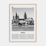 Mainz Travel B&W Poster