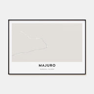 Majuro Map Landscape Poster