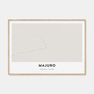 Majuro Map Landscape Poster