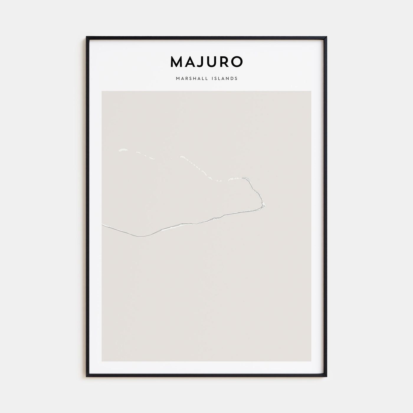 Majuro Map Portrait Poster