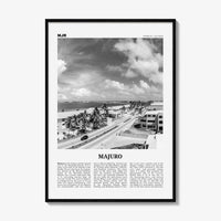 Majuro Print Black and White, Majuro Wall Art, Majuro Poster, Majuro Photo, Majuro Wall Décor, Majuro Map, Marshall Islands