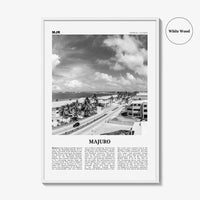 Majuro Print Black and White, Majuro Wall Art, Majuro Poster, Majuro Photo, Majuro Wall Décor, Majuro Map, Marshall Islands