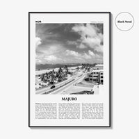 Majuro Print Black and White, Majuro Wall Art, Majuro Poster, Majuro Photo, Majuro Wall Décor, Majuro Map, Marshall Islands