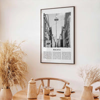 Malacca Print Black and White, Malacca Wall Art, Malacca Poster, Malacca Photo, Malacca Wall Décor, Malacca Map, Malaysia