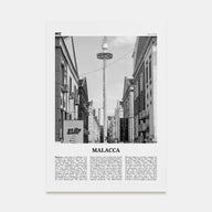 Malacca Travel B&W Poster