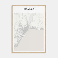 Málaga Map Portrait Poster