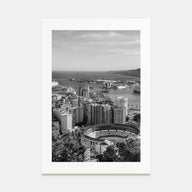 Málaga Photo B&W Poster