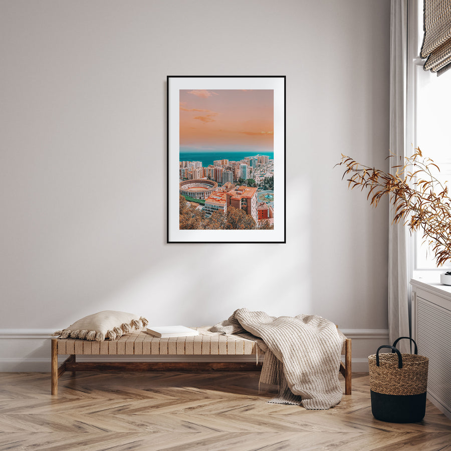Málaga Photo Color Poster