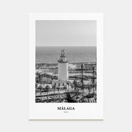 Málaga Portrait B&W No 2 Poster