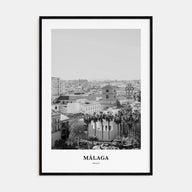 Málaga Portrait B&W No 3 Poster