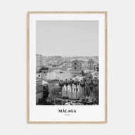 Málaga Portrait B&W No 3 Poster