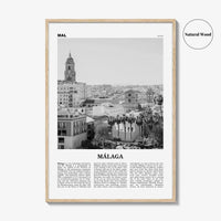 Malaga Print Black and White No 2, Malaga Wall Art, Malaga Poster, Malaga Photo, Malaga Wall Decor, City Print, Andalucia, Spain, España