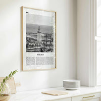 Malaga Print Black and White No 3, Malaga Wall Art, Malaga Poster, Malaga Photo, Malaga Wall Decor, City Print, Andalucia, Spain