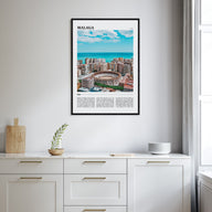 Málaga Travel Color Poster