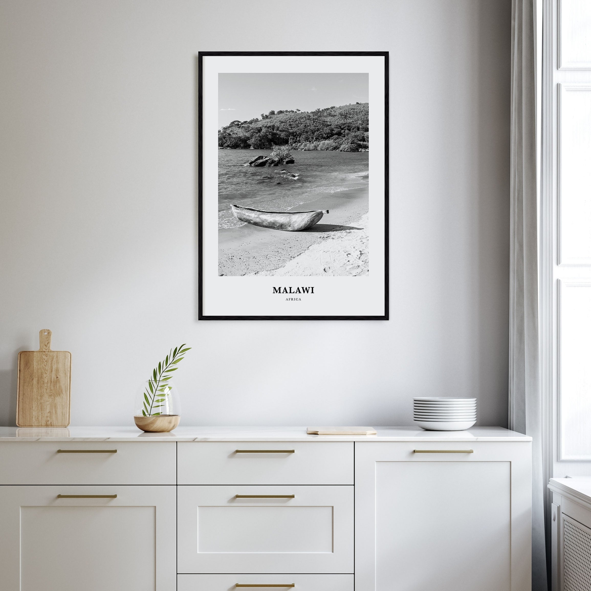 Malawi Portrait B&W Poster