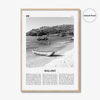 Malawi Print Black and White, Malawi Wall Art, Malawi Poster, Malawi Photo, Malawi Wall Decor, Country Art Print, Africa Poster Print