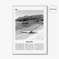 Malawi Print Black and White, Malawi Wall Art, Malawi Poster, Malawi Photo, Malawi Wall Decor, Country Art Print, Africa Poster Print