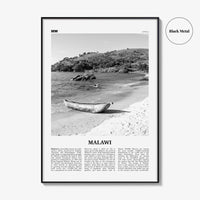 Malawi Print Black and White, Malawi Wall Art, Malawi Poster, Malawi Photo, Malawi Wall Decor, Country Art Print, Africa Poster Print