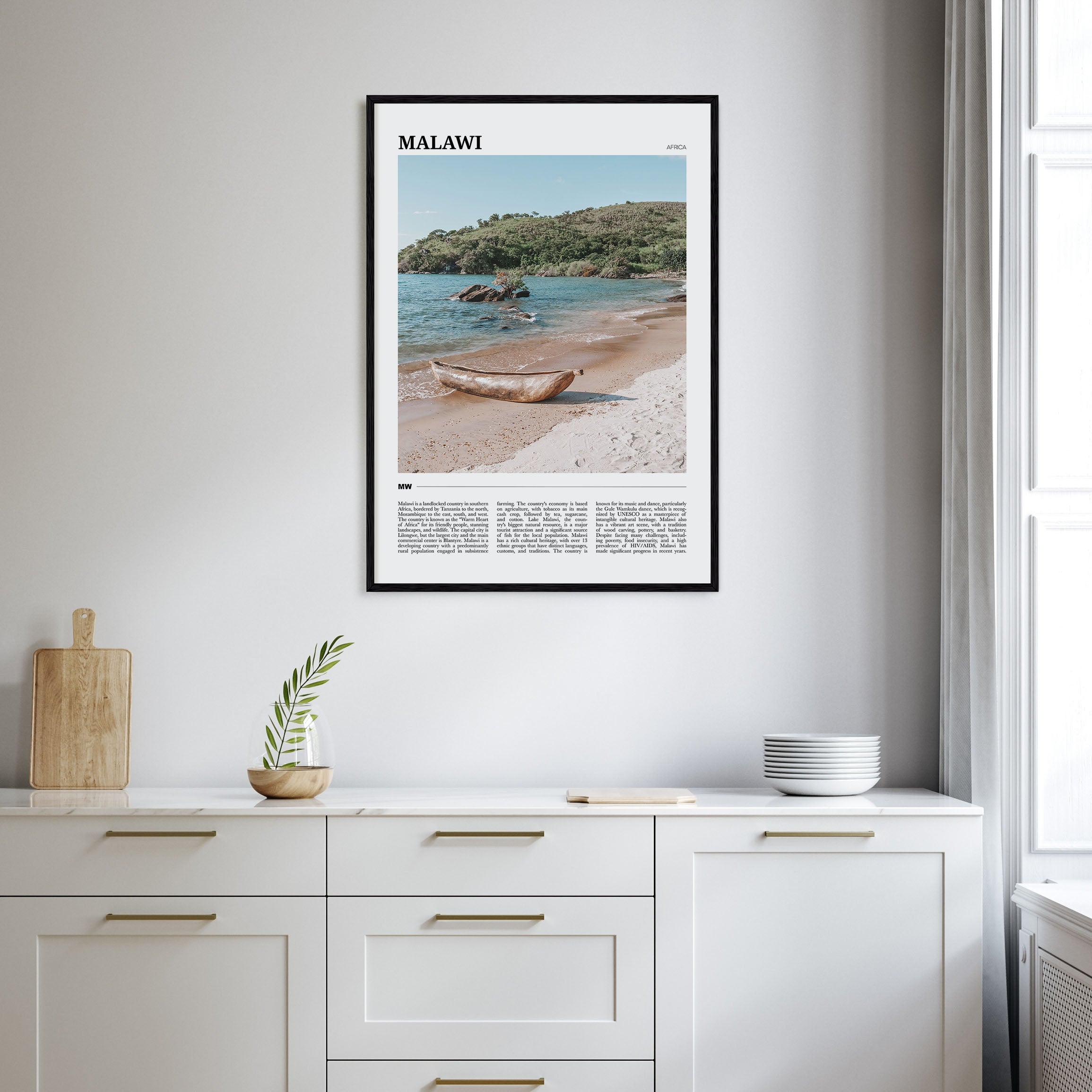 Malawi Travel Color Poster