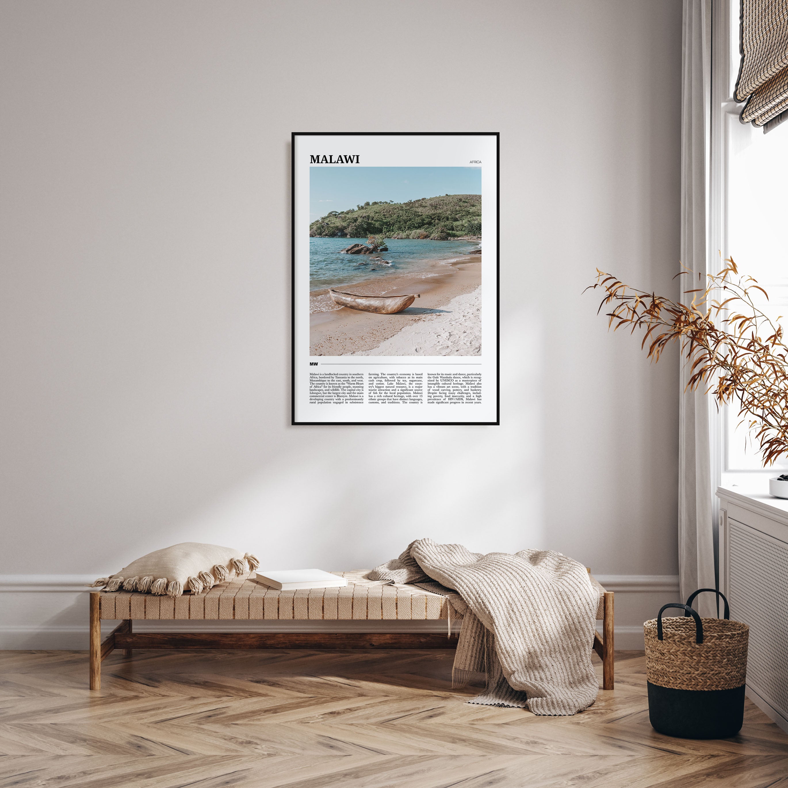 Malawi Travel Color Poster