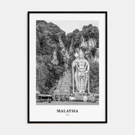 Malaysia Portrait B&W Poster