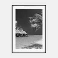 Maldives Photo B&W Poster