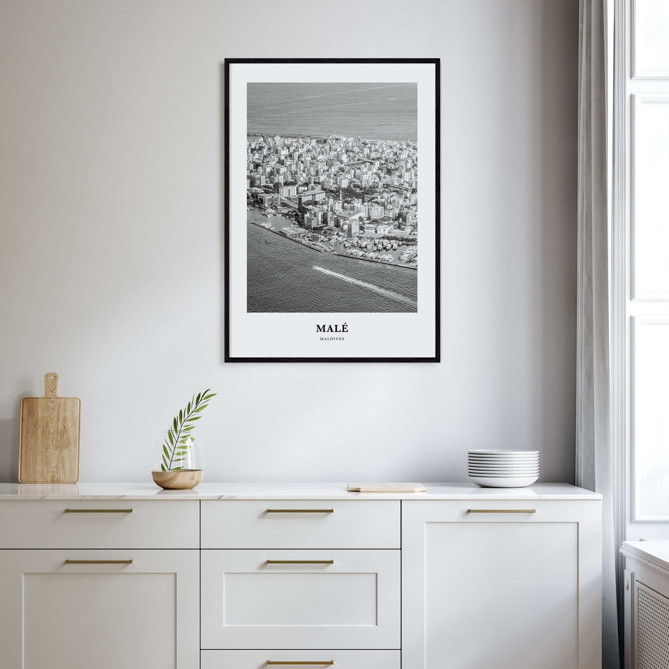 Malé Portrait B&W Poster