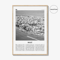 Male Print Black and White, Malé Wall Art, Malé Poster, Malé Photo, Malé Wall Décor, Maldives, Mahal