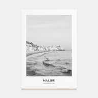 Malibu Portrait B&W No 1 Poster
