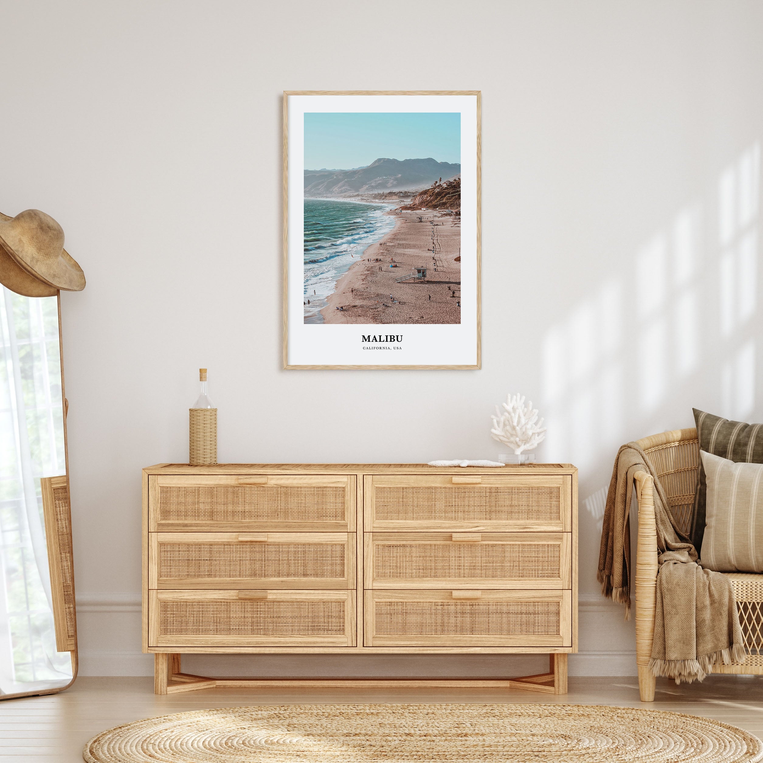 Malibu Portrait Color Poster