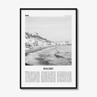 Malibu Print Black and White No 1, Malibu Wall Art, Malibu Poster, Malibu Photo, Malibu Wall Decor, California, USA, United States