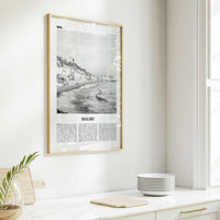 Malibu Print Black and White No 1, Malibu Wall Art, Malibu Poster, Malibu Photo, Malibu Wall Decor, California, USA, United States