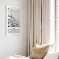 Malibu Print Black and White No 1, Malibu Wall Art, Malibu Poster, Malibu Photo, Malibu Wall Decor, California, USA, United States