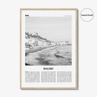 Malibu Print Black and White No 1, Malibu Wall Art, Malibu Poster, Malibu Photo, Malibu Wall Decor, California, USA, United States