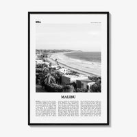 Malibu Print Black and White No 2, Malibu Wall Art, Malibu Poster, Malibu Photo, Malibu Wall Decor, California, USA, United States