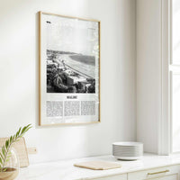 Malibu Print Black and White No 2, Malibu Wall Art, Malibu Poster, Malibu Photo, Malibu Wall Decor, California, USA, United States