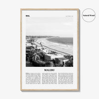 Malibu Print Black and White No 2, Malibu Wall Art, Malibu Poster, Malibu Photo, Malibu Wall Decor, California, USA, United States