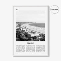 Malibu Print Black and White No 2, Malibu Wall Art, Malibu Poster, Malibu Photo, Malibu Wall Decor, California, USA, United States