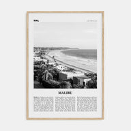 Malibu Travel B&W No 2 Poster
