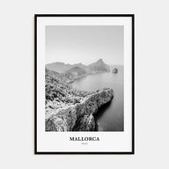 Mallorca Portrait B&W No 1 Poster