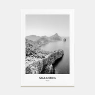 Mallorca Portrait B&W No 1 Poster