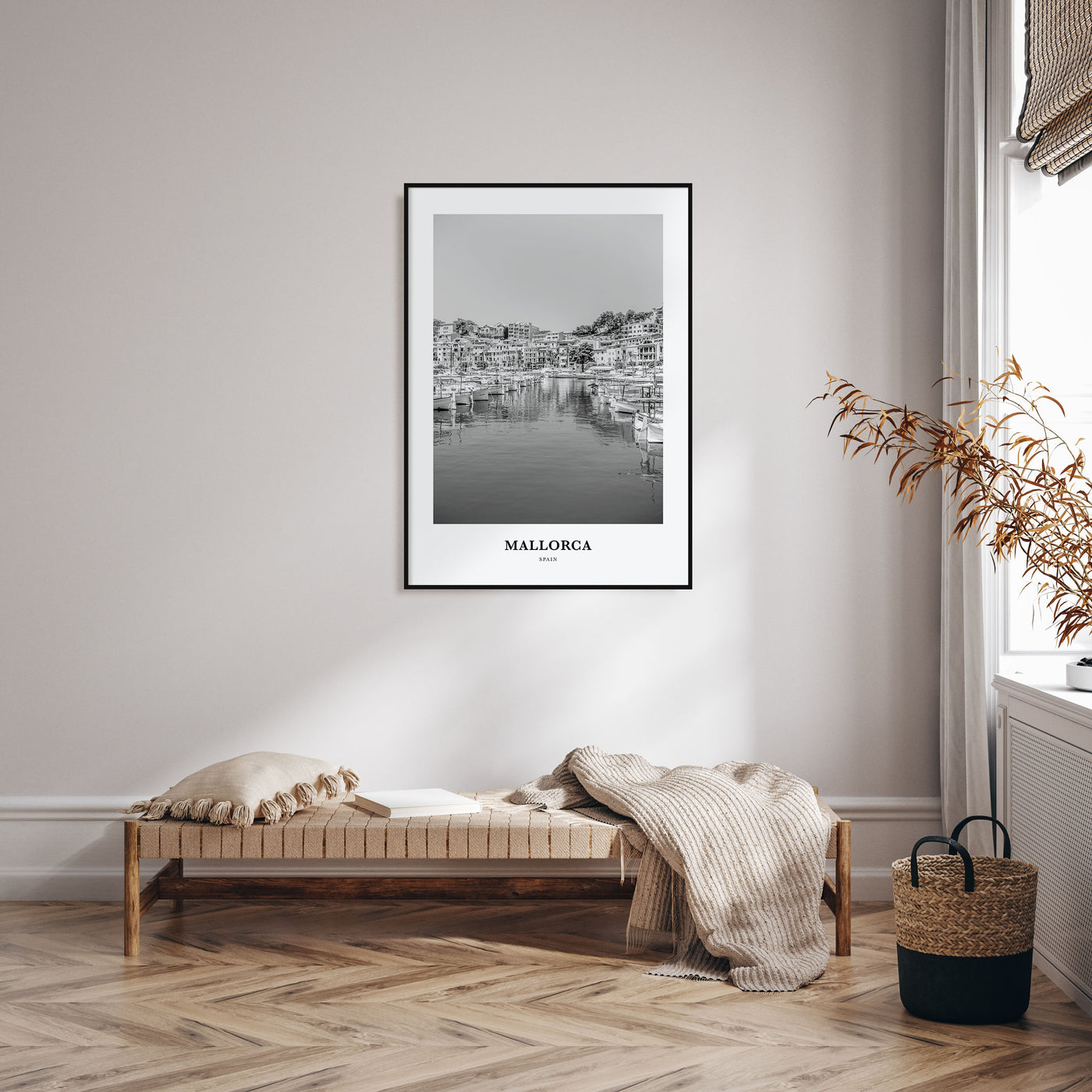 Mallorca Portrait B&W No 2 Poster